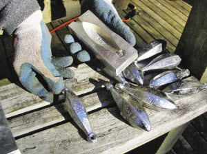 unmoulding sinker